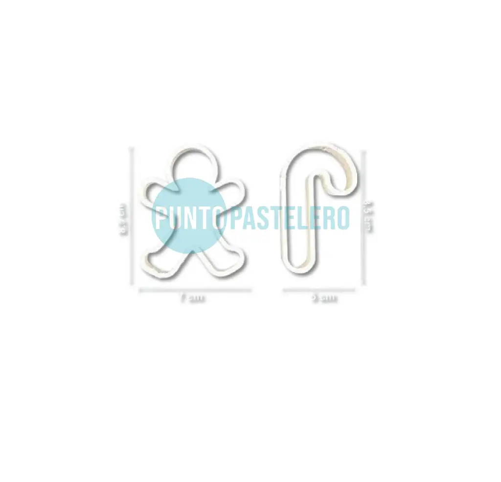 CORTANTE MARCADOR PLASTICO 3D SET NAVIDEÑO N°2 [CAJA 16]
