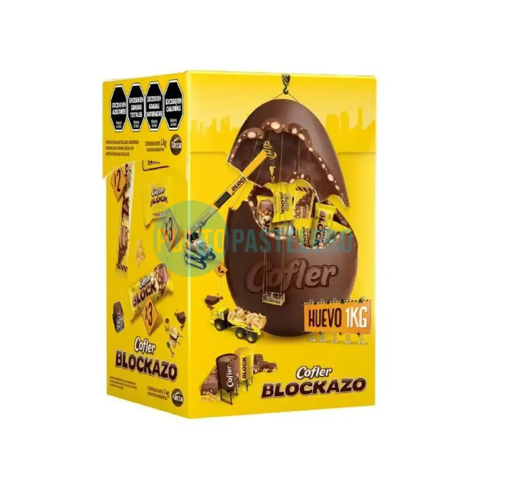 HUEVO DE PASCUAS COFLER BLOCK BLOCKAZO (1 KG.)