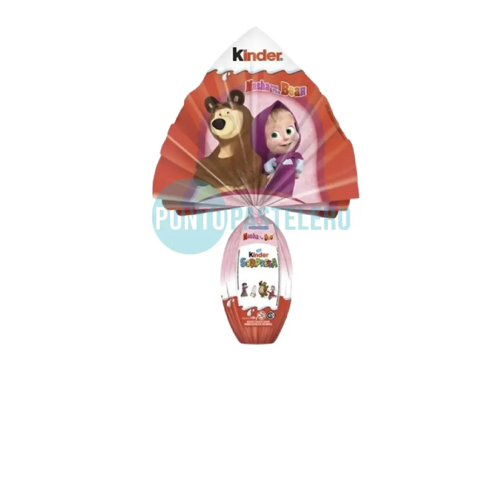 KINDER SORPRESA HUEVO MASHA Y EL OSO (X 100 GR.)