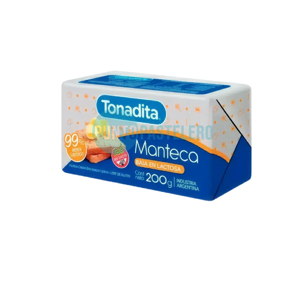 MANTECA LA TONADITA SIN LACTOSA (X 200 GR.)