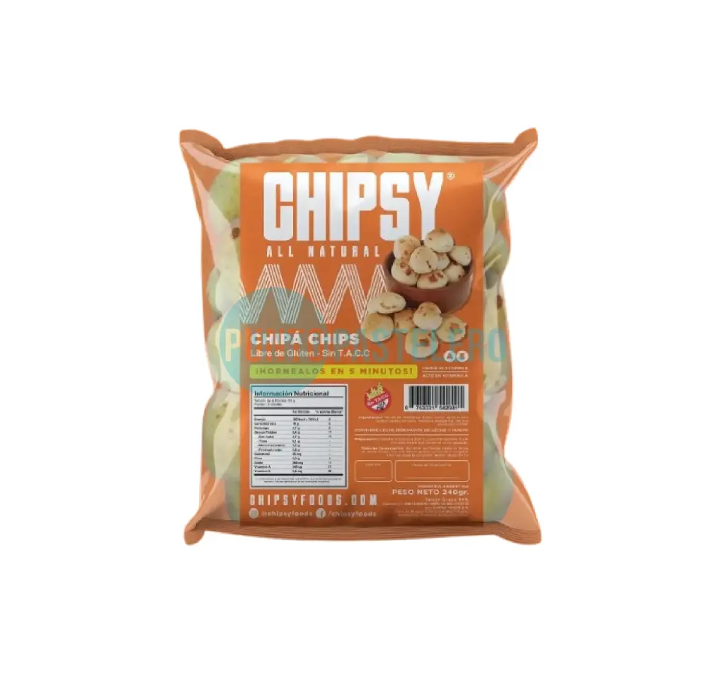 [0763331542501] CHIPA CON QUESO CHIPSY (X 240 GR.) (SIN TACC)