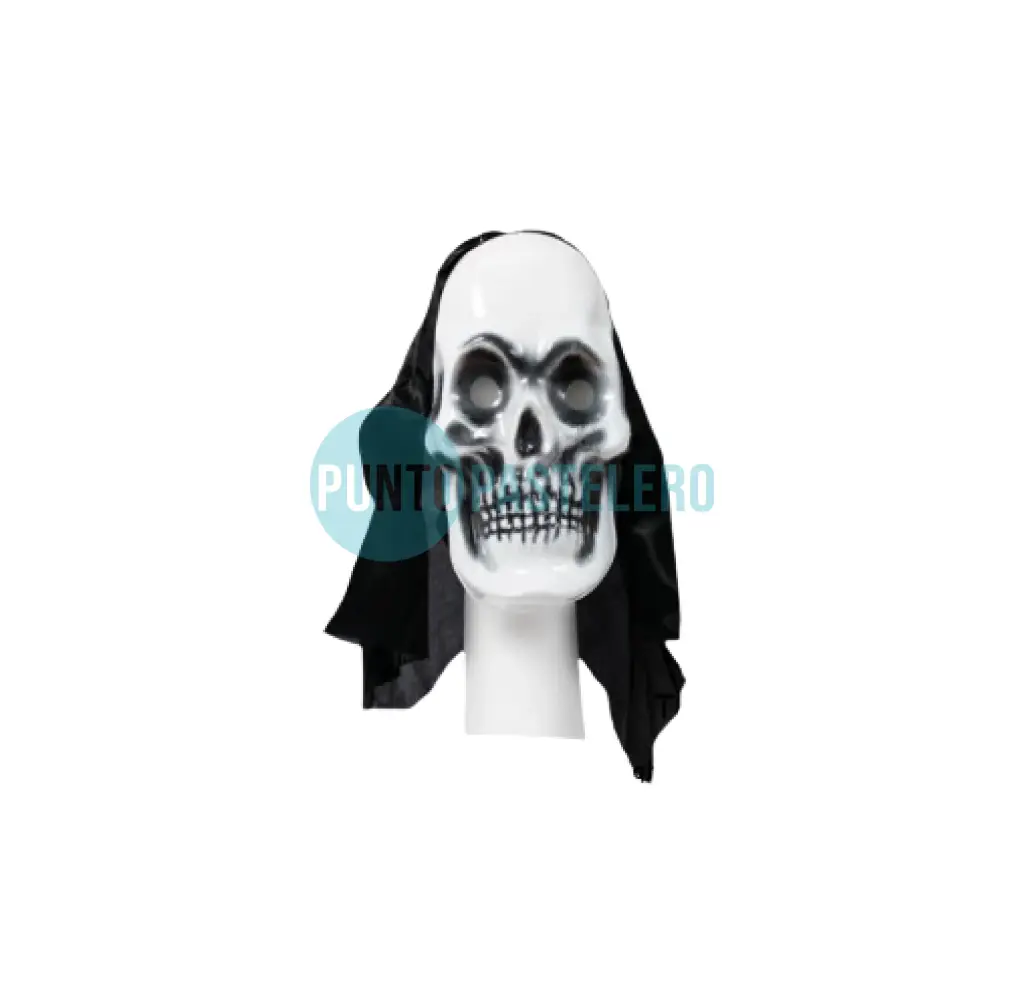 CARETA PLASTICO CON TELA CALAVERA