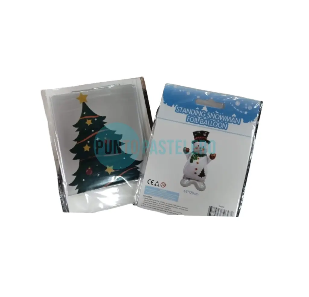 GLOBO METALIZADO MUÑECO DE NIEVE (1.20 MT)