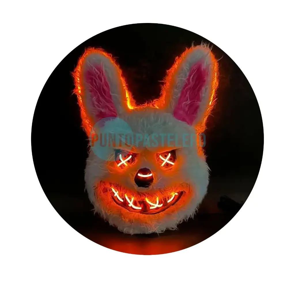 [6011401453252] CARETA MASCARA RIGIDA LUMINOSA CONEJO