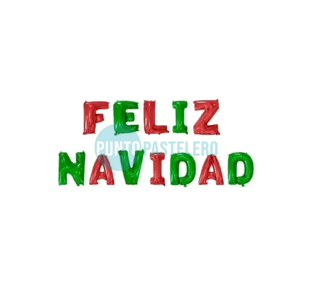 GLOBO FRASE FELIZ NAVIDAD (16")