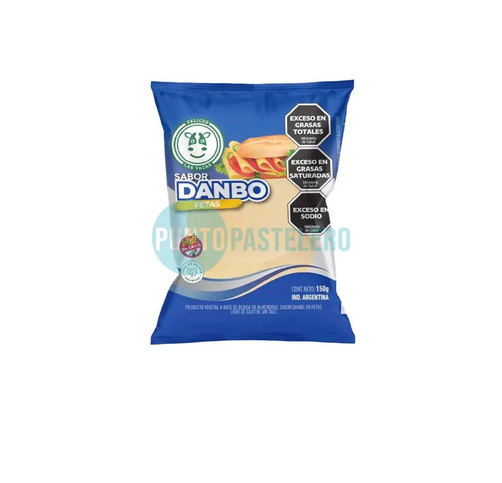 QUESO DAMBO EN FETAS FELICES LAS VACAS (X 150 GR.) (VEGANO)