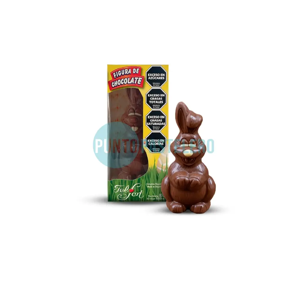FELFORT FIGURA CHOCOLATE PASCUAS CONEJO NEGRO (X 80 GR.)
