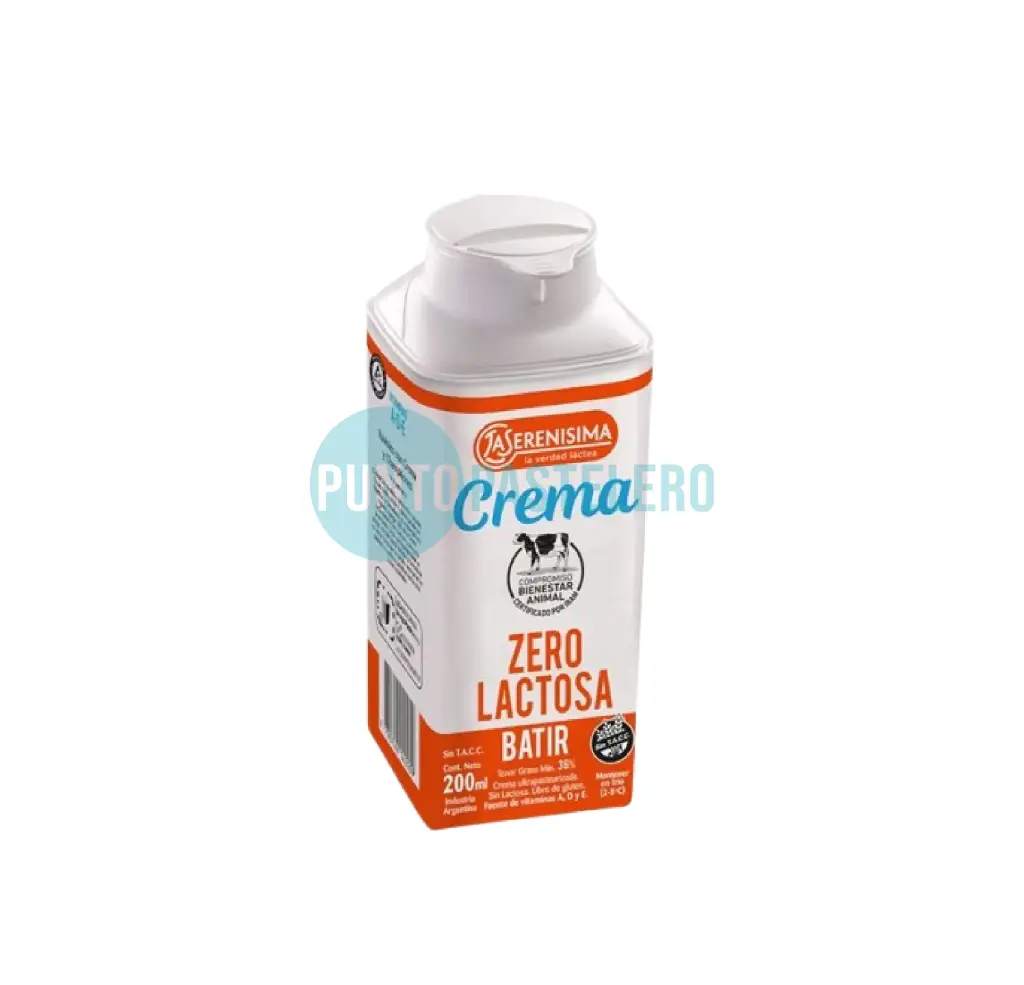 [7790742142009] CREMA LA SERENISIMA SIN LACTOSA (X 200 ML) (SIN TACC)