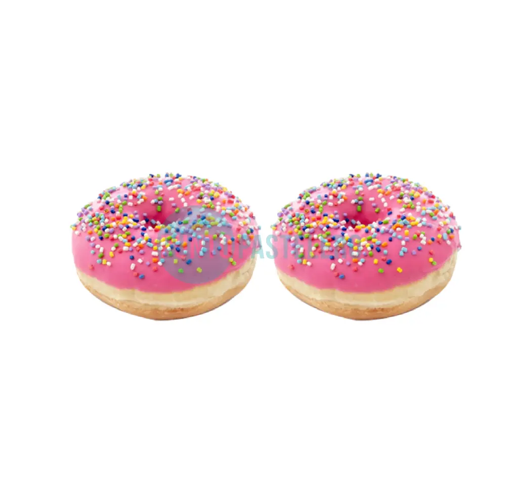 [7792180143457] DONUTS DONAS CAÑUELAS CHOCOLATE ROSA (X 2 U.)