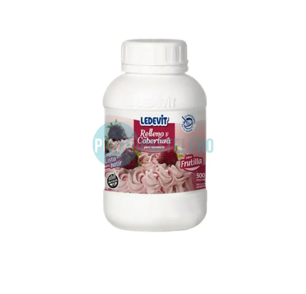 CREMA LEDEVIT FRUTILLA BOTELLA (X 500 CC.)
