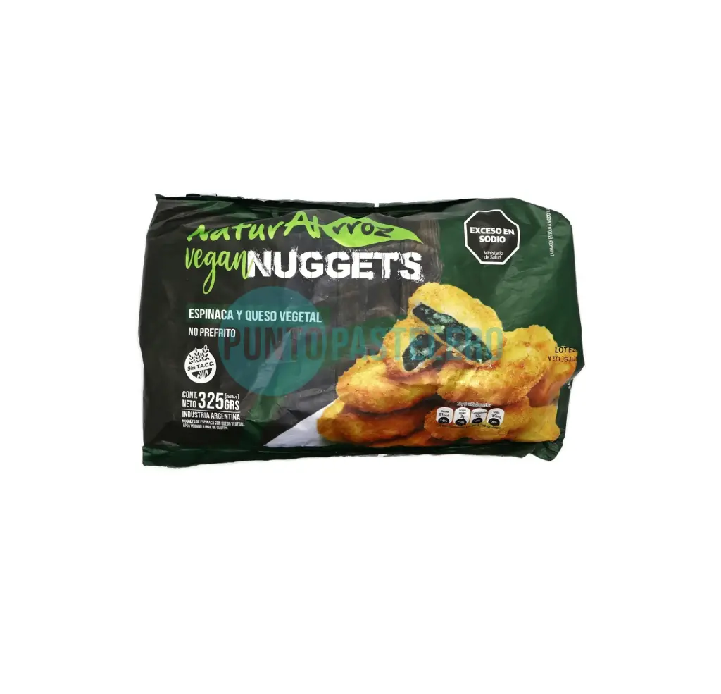NUGGETS VEGGIE (SABOR ESPINACA) (X 325 GR.) (SIN TACC)