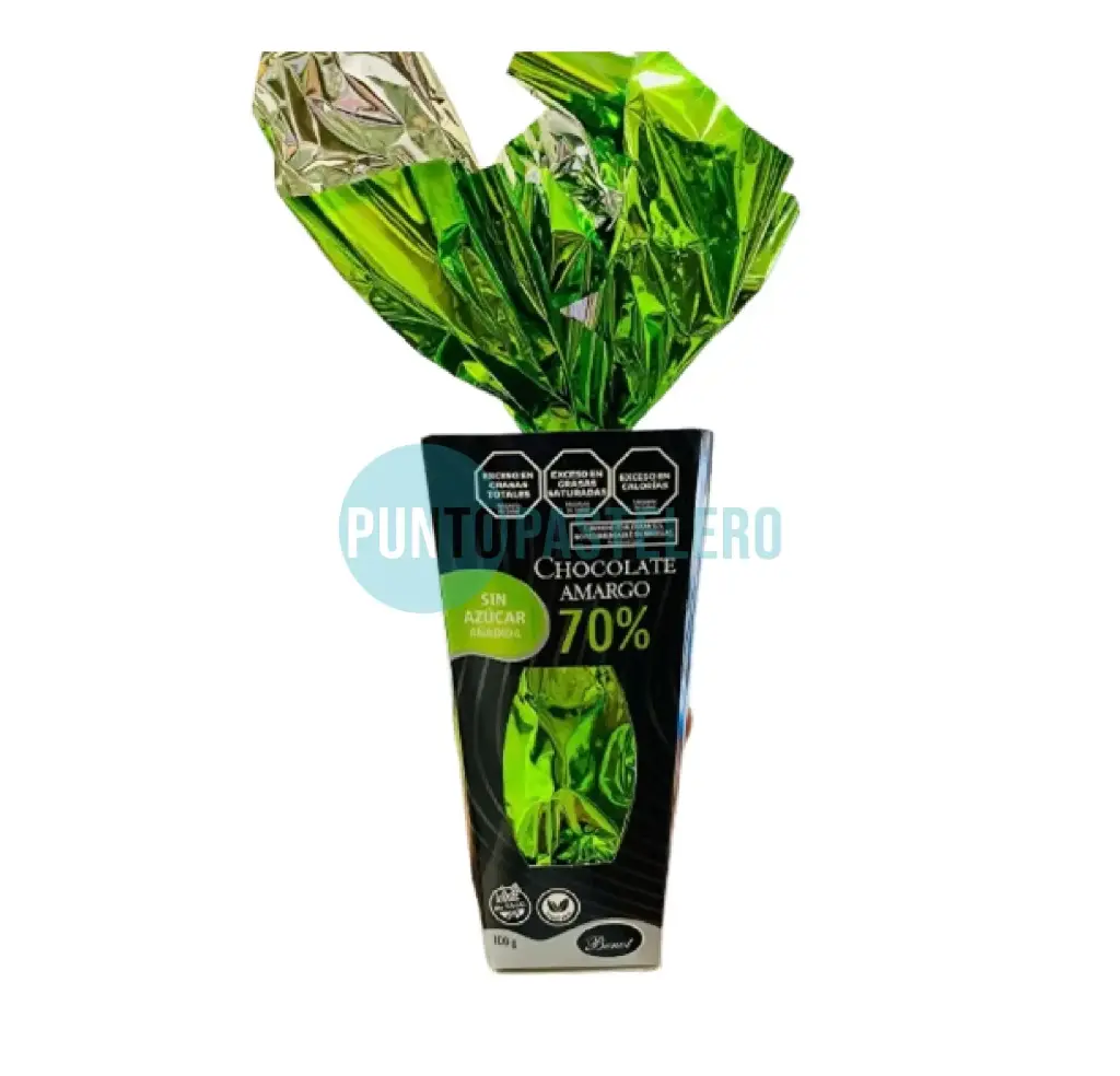 HUEVO DE PASCUAS BENOT 70% CACAO SIN AZUCAR AGREGADA (X 100 GR.) (SIN TACC)