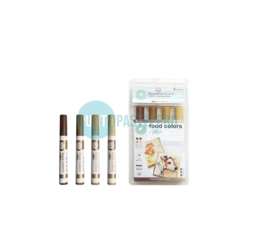 MARCADOR COMESTIBLE FOOD COLORS MAX EARTH / MARRONES