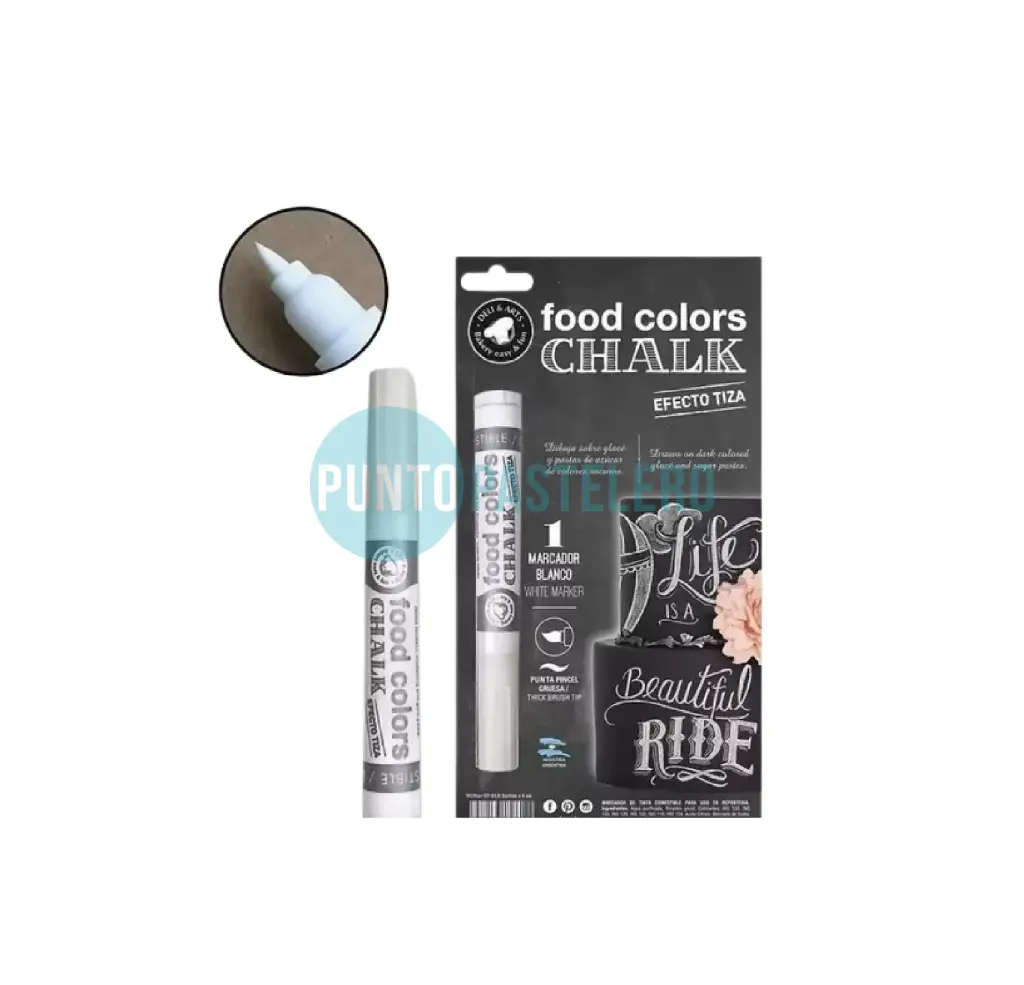 MARCADOR COMESTIBLE FOOD COLORS EFECTO TIZA