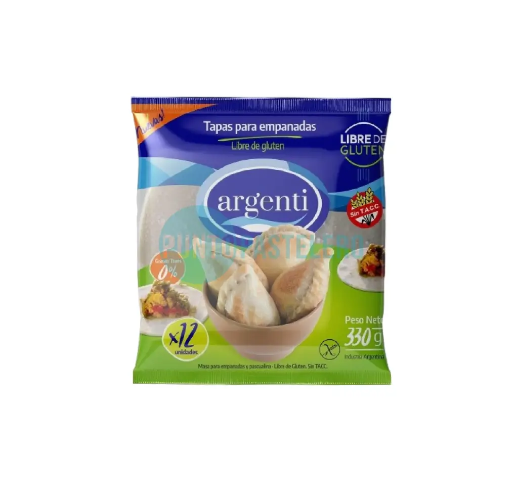TAPA PARA EMPANADAS ARGENTI (X 330 GR.) (SIN TACC)