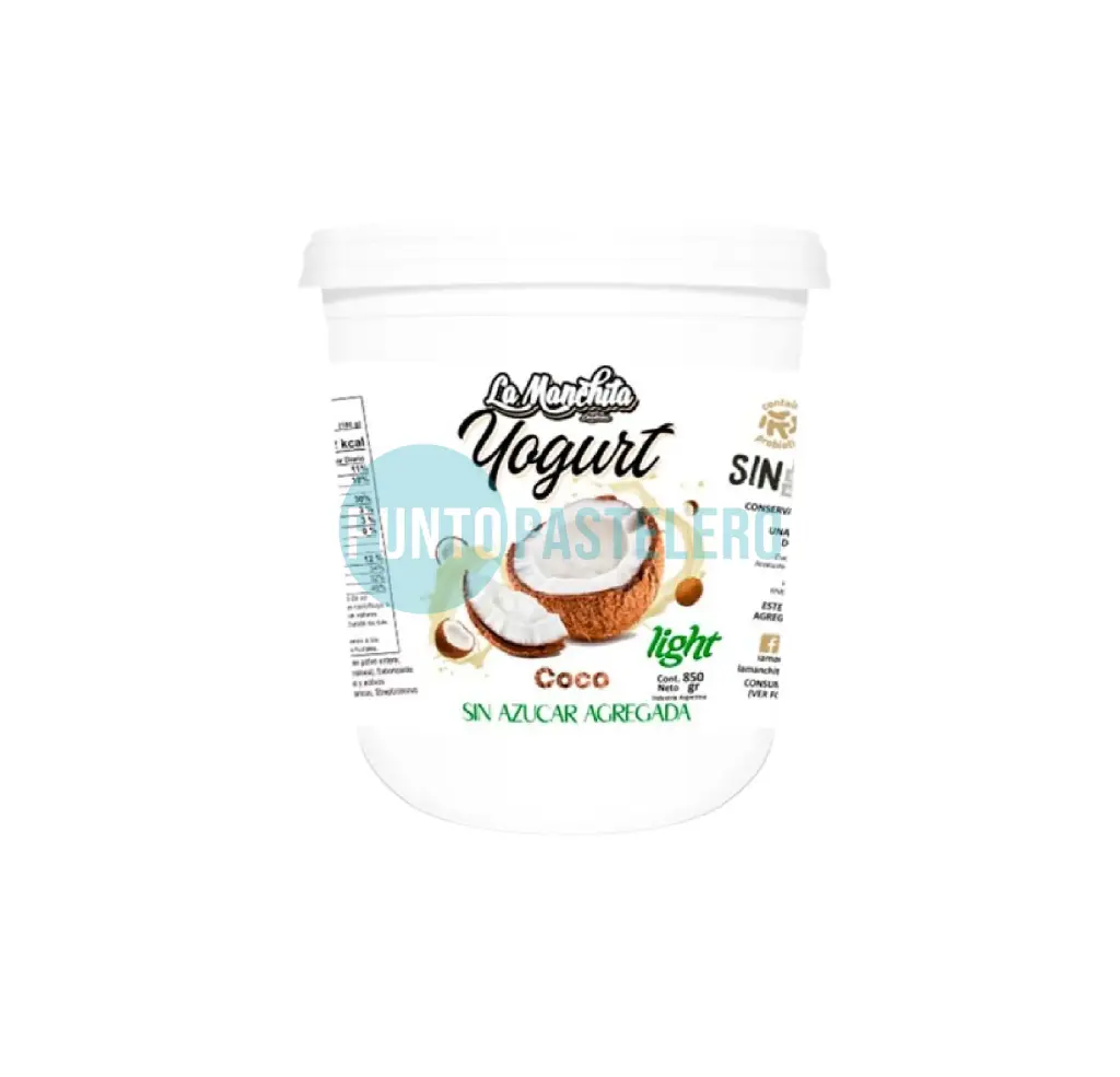 YOGURT COCO LA MANCHITA X 830 GR. (SIN LACTOSA)