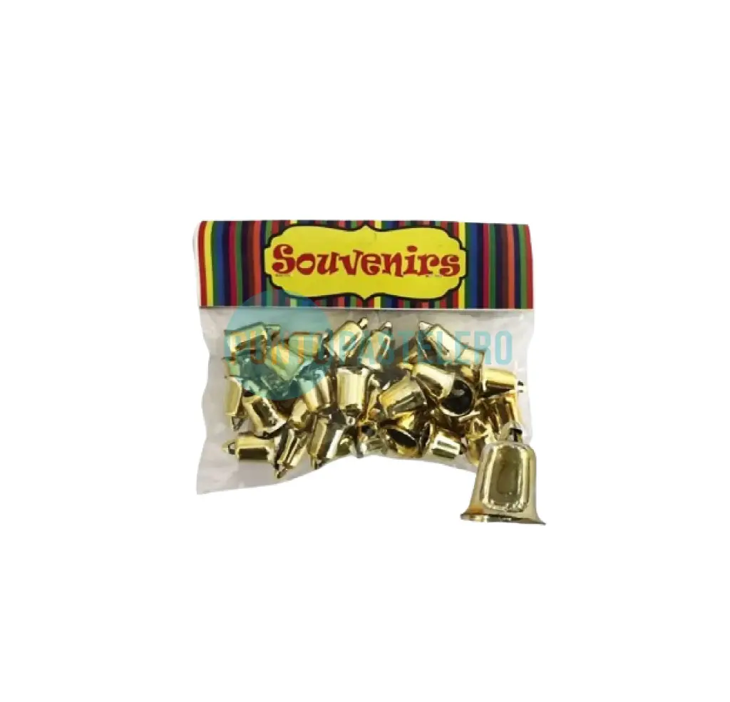 CAMPANITA METALIZADA DORADA (X 36 U.)
