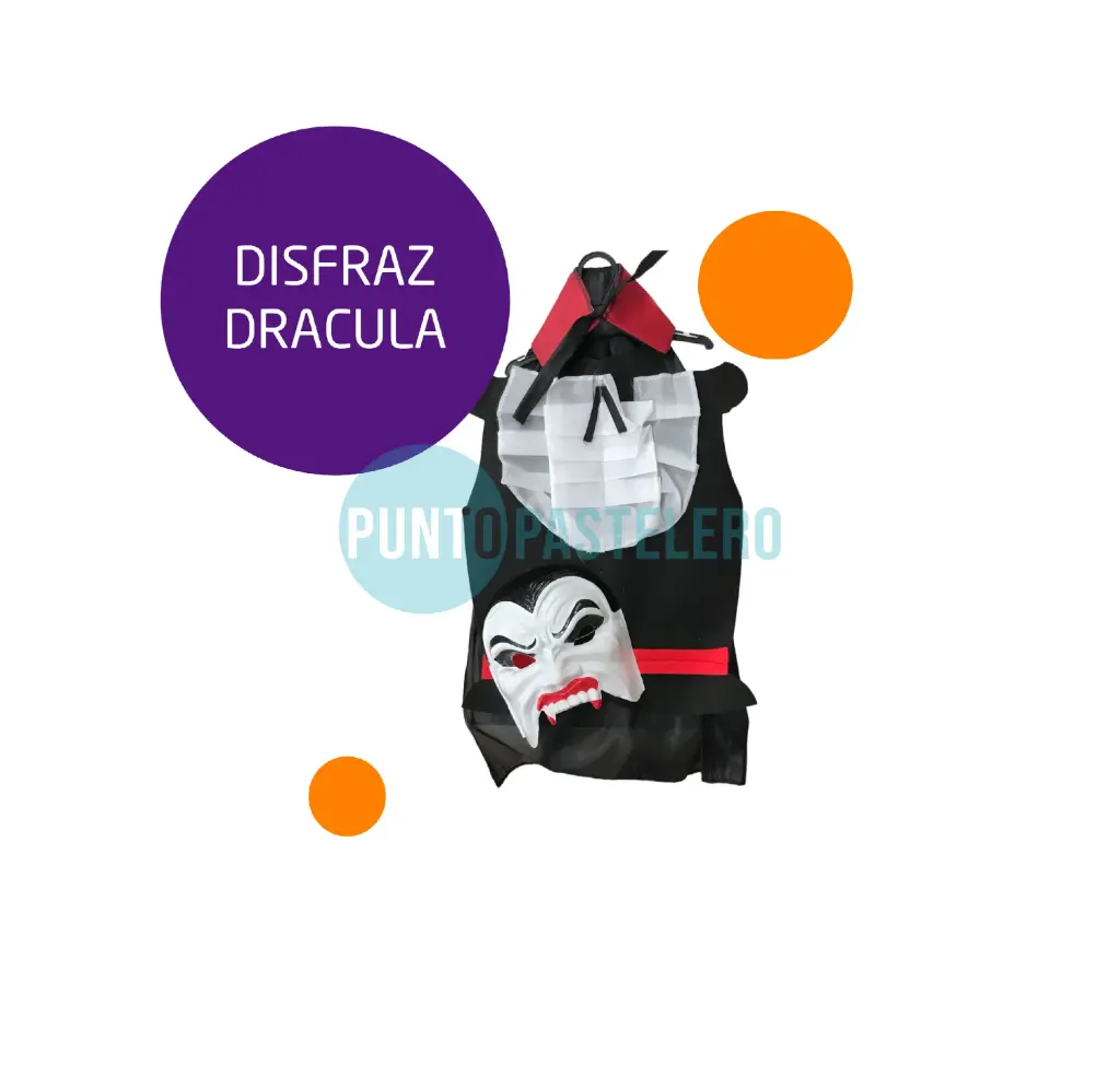 SET DISFRAZ DRACULA (CAPA-CARETA-PECHERA)