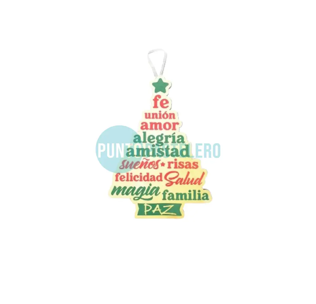 ADORNO NAVIDEÑO COLGANTE ARBOLITO