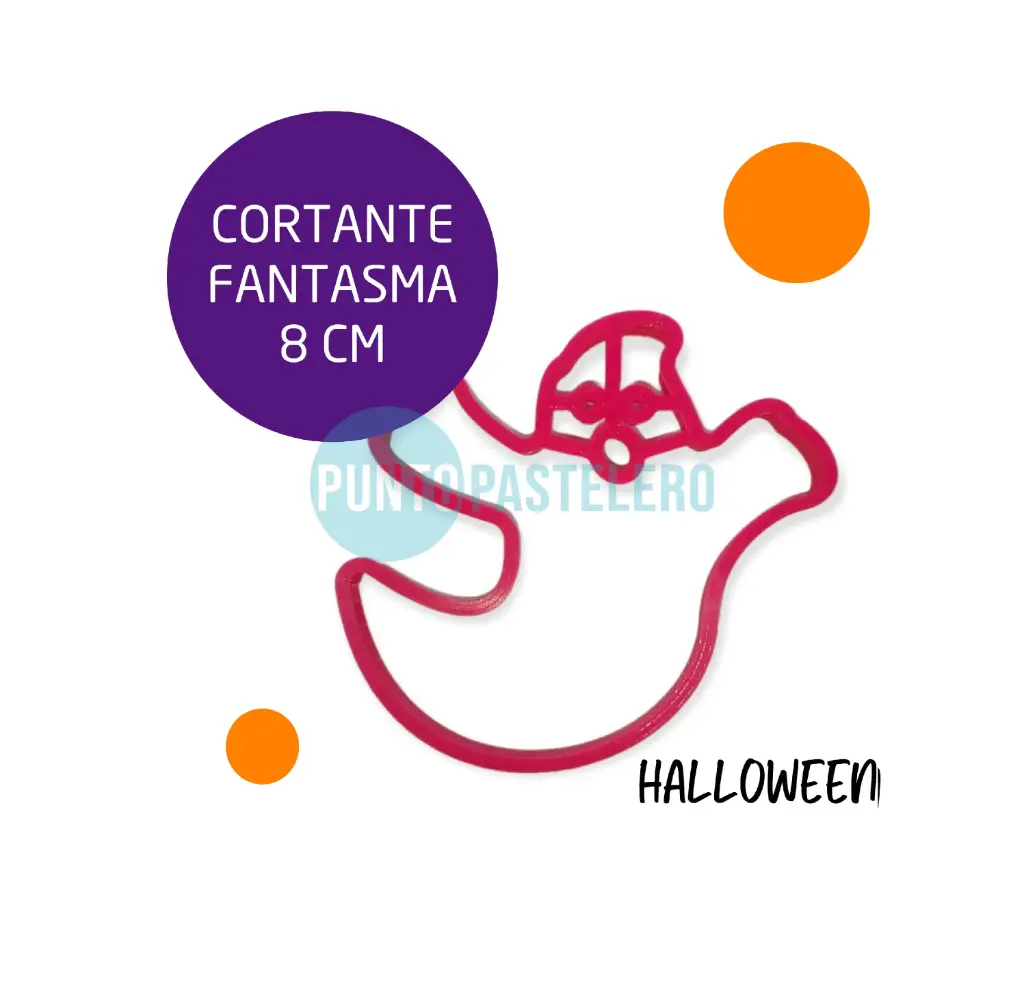 CORTANTE MARCADOR PLASTICO 3D FANTASMITA HALLOWEEN