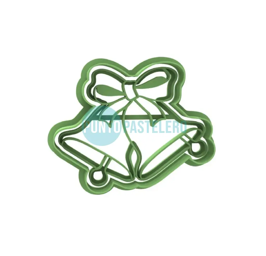 CORTANTE MARCADOR PLASTICO 3D CAMPANA DOBLE CON MOÑO