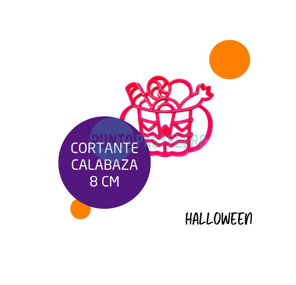 [000000048056] CORTANTE MARCADOR PLASTICO 3D CALABAZA