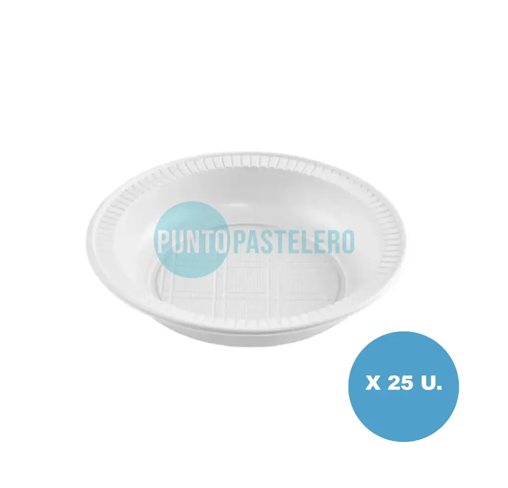 COMPOTERA BANPLAST BLANCA 16 CM (X 25 U.)