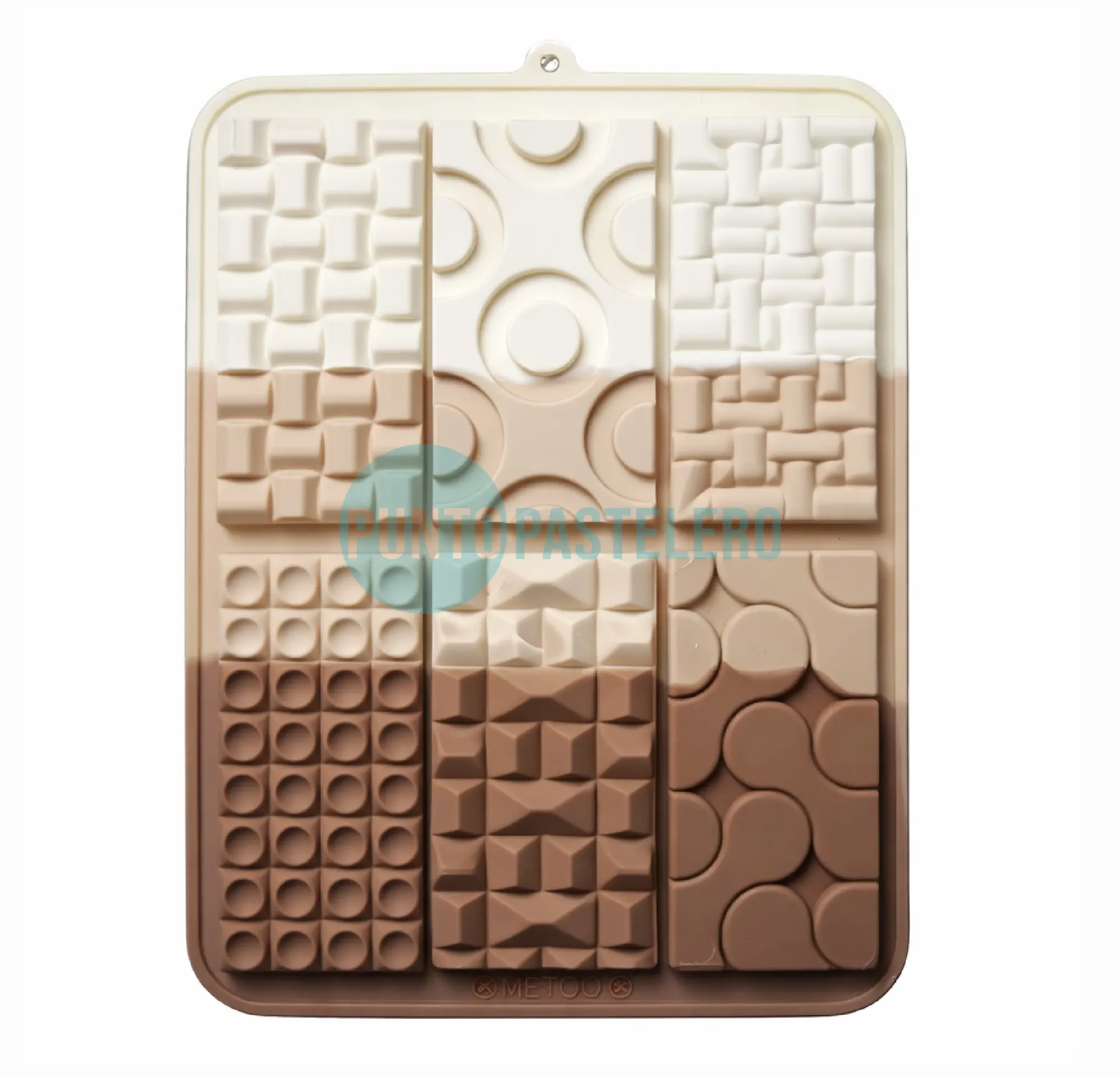 MOLDE DE SILICONA TABLETA CHOCOLATE SURTIDO