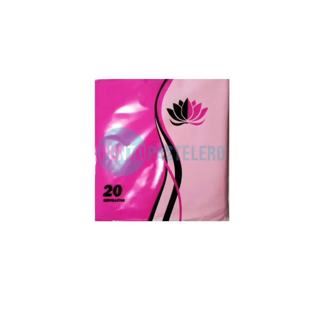 SERVILLETA TISSUE LISA ROSA NAPTRES 32X32 (X 20 U.)