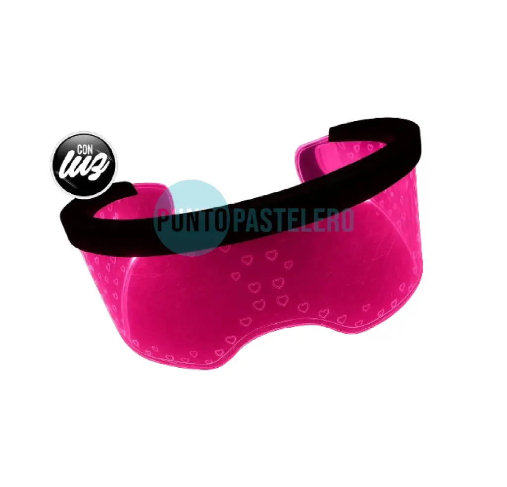 ANTEOJO ACRILICO CON LUZ ROSA