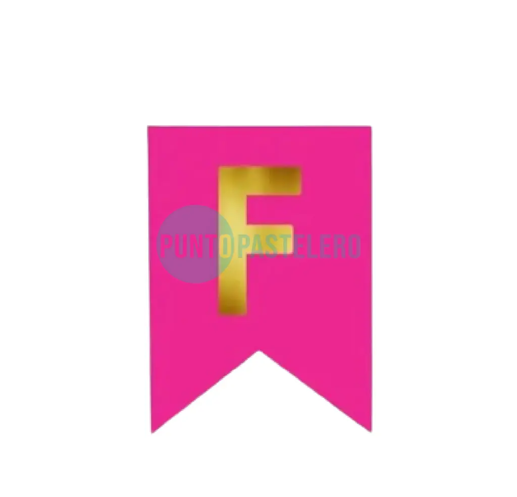 BANDERIN FELIZ CUMPLEAÑOS GIGANTE FUCSIA