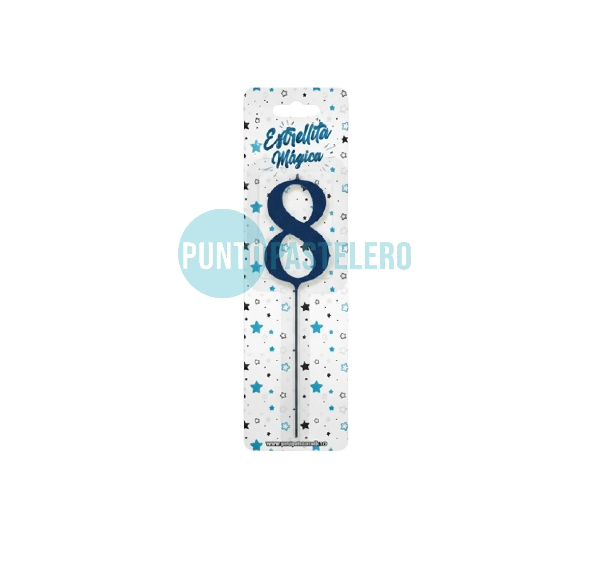 VELA SPARKLER AZUL (N° 8)