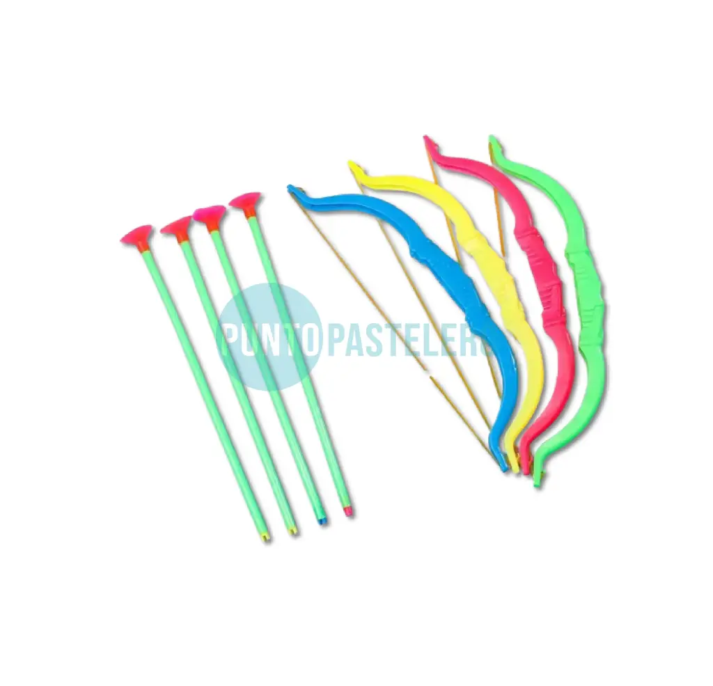 ARCO CON FLECHA FLUO 26 CM (X 20 U.)