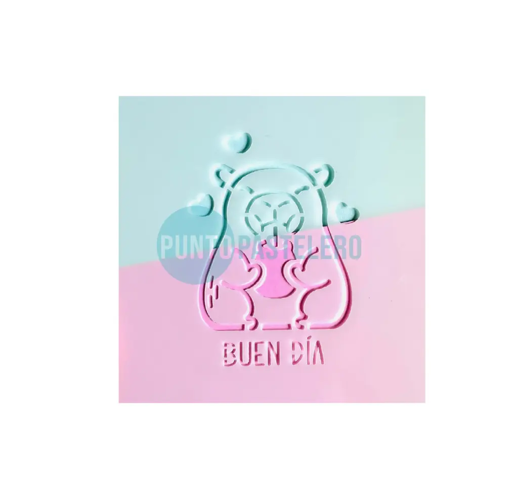 STENCIL MIL ARTES CAPIBARA BUEN DIA (15X15 CM)