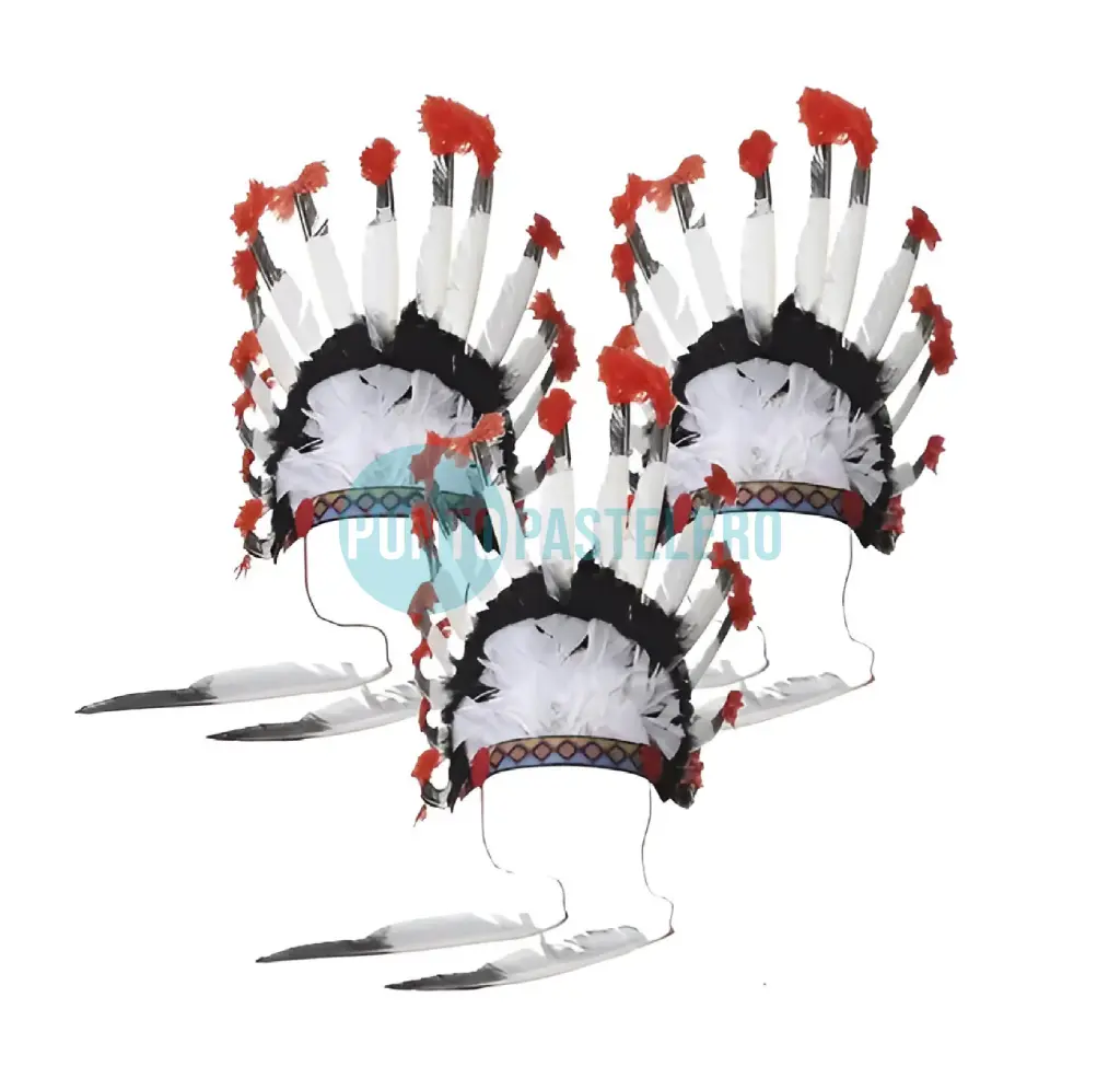 VINCHA CACIQUE PLUMAS SIOUX PARTY STORE