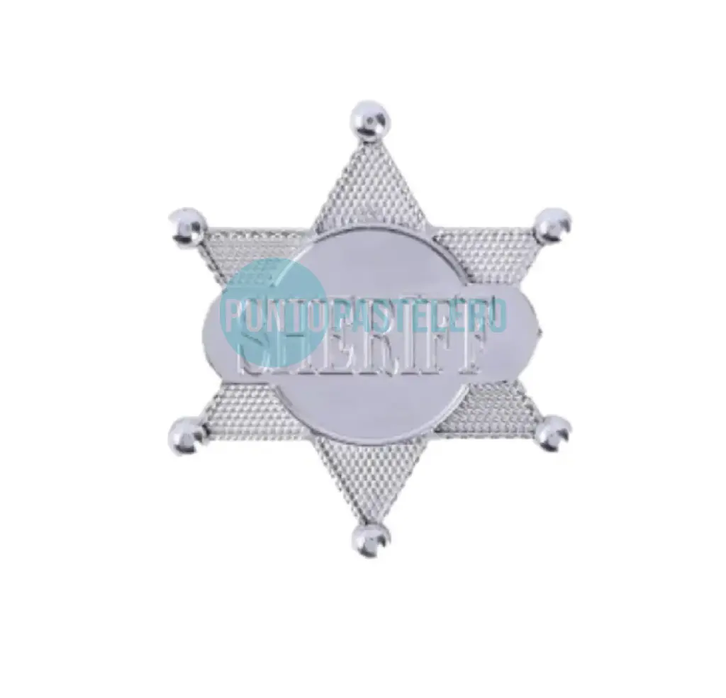 ESTRELLA SHERIFF PLATEADA (PARTY STORE)