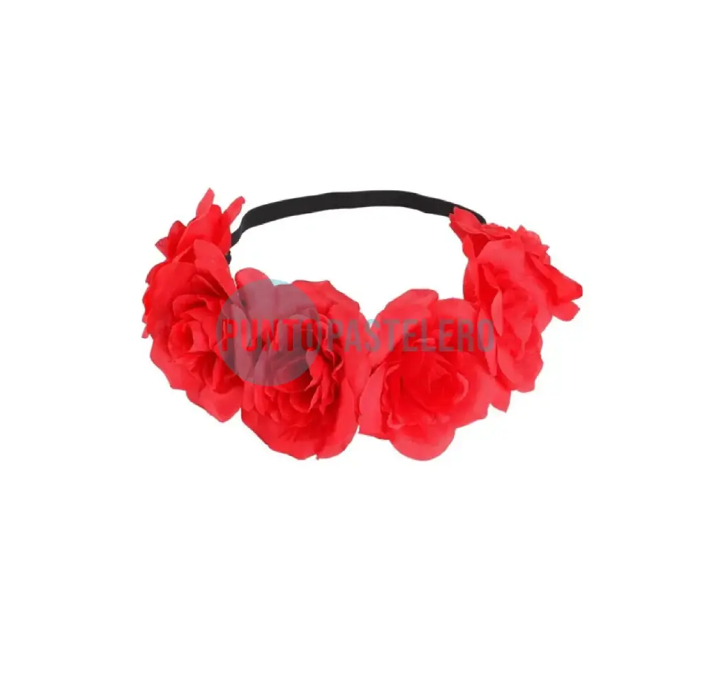 VINCHA CORONA FLORES GRANDES (PARTY STORE)