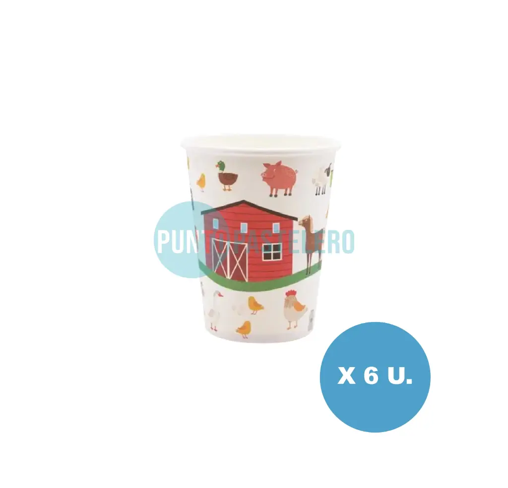 VASO POLIPAPEL GRANJA (6 U.)