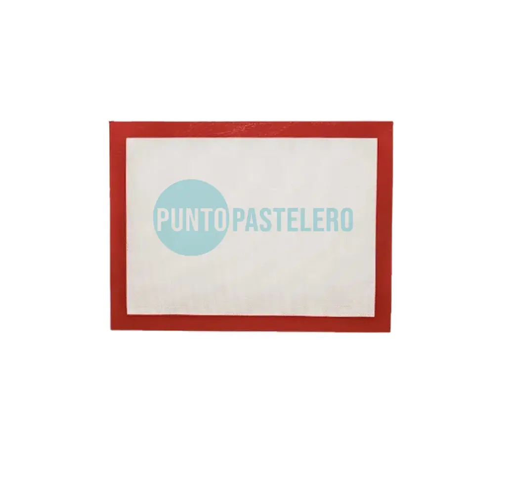 PLACA TIPO SILPAT LISA BORDE ROJO (42X29.5 CM) [P]