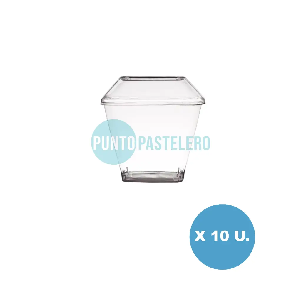 POTE TAMPA 180 ML CON TAPA STRAWPLAST (10 U.)