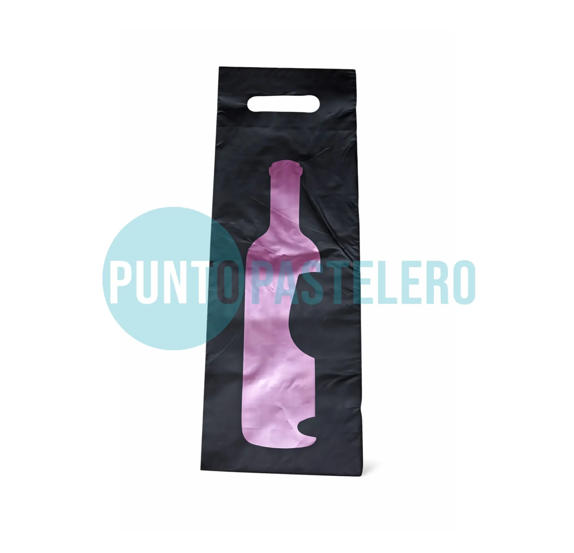BOLSA RIÑON VINO NEGRA 16X45 (X 50 U.)