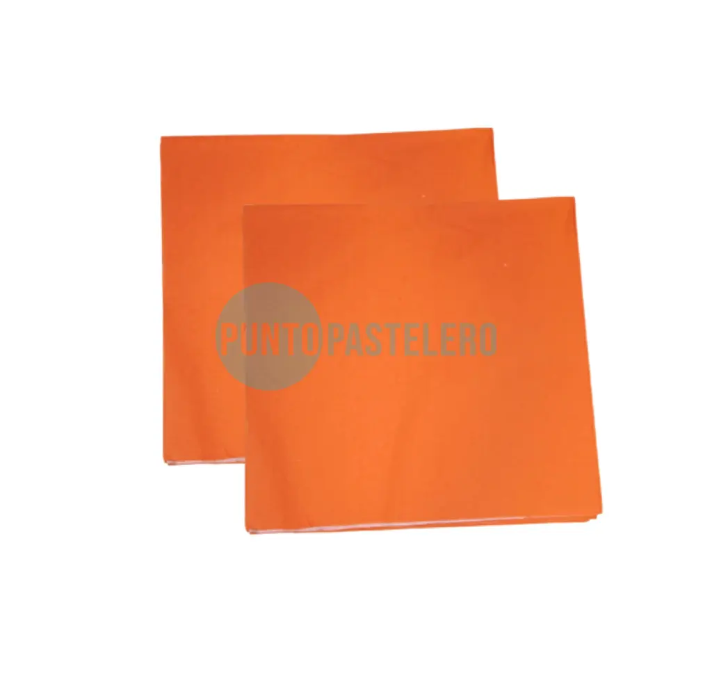 SERVILLETA ECONOMICA NARANJA TISSUE (33X33) (X 20 U.)
