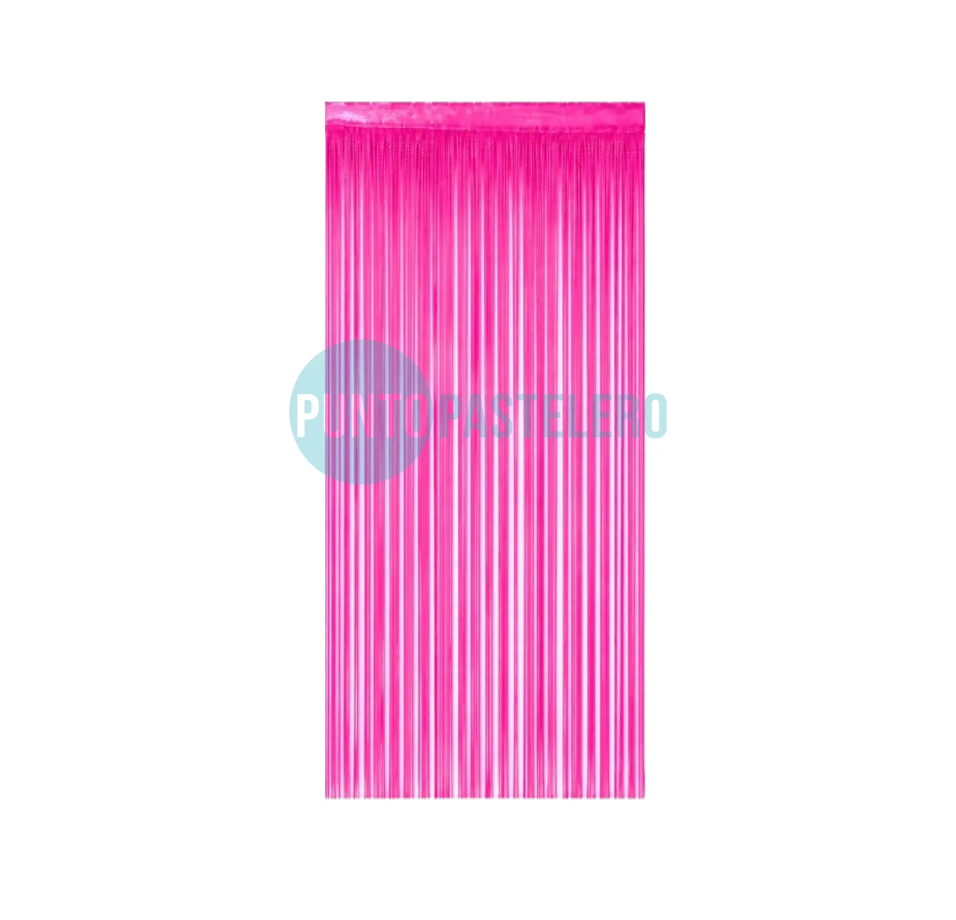CORTINA ROSA FLUO FOIL FRINGE (1 X 2 MT.)