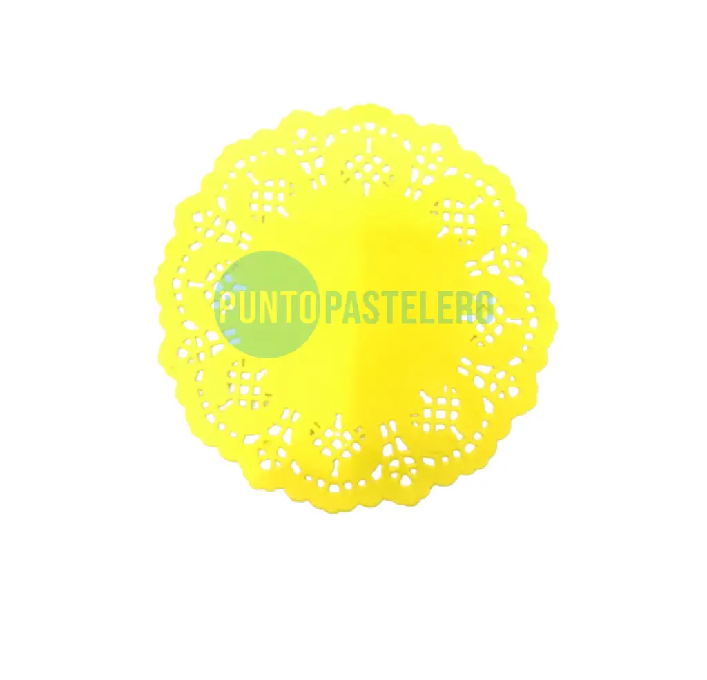 PACK BLONDA REDONDA AMARILLO 10 CM (100 U.)