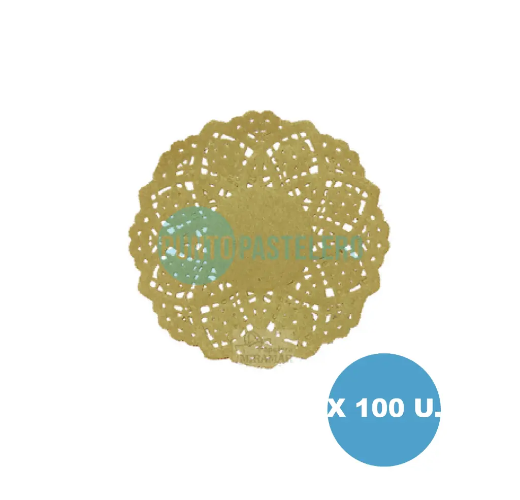 PACK BLONDA REDONDA KRAFT 15 CM (100 U.)