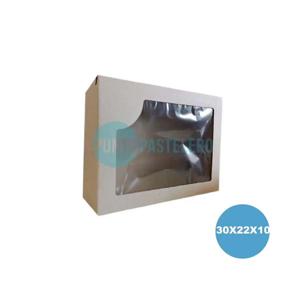 [CAJ101K] CAJA PARA DESAYUNO KRAFT CON VISOR MICROCORRUGADA (30X22X10 CM) [33]