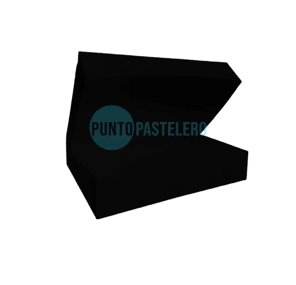 [CAJ108A] CAJA ALTA PARA 12 ALFAJORES (21X15X7 CM) - NEGRA [18]