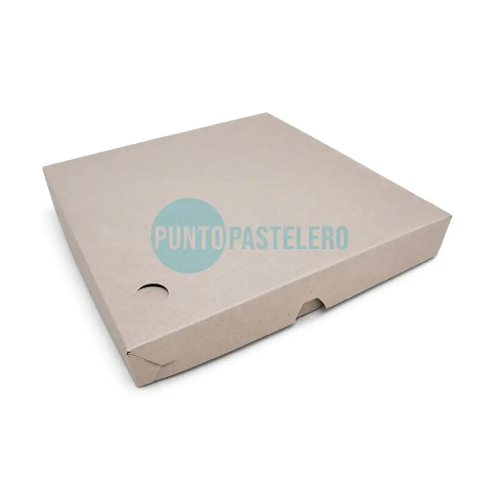 [CAJ146] CAJA PARA PIZZA CARTON GRIS 8 P (30X30X4 CM) [13]