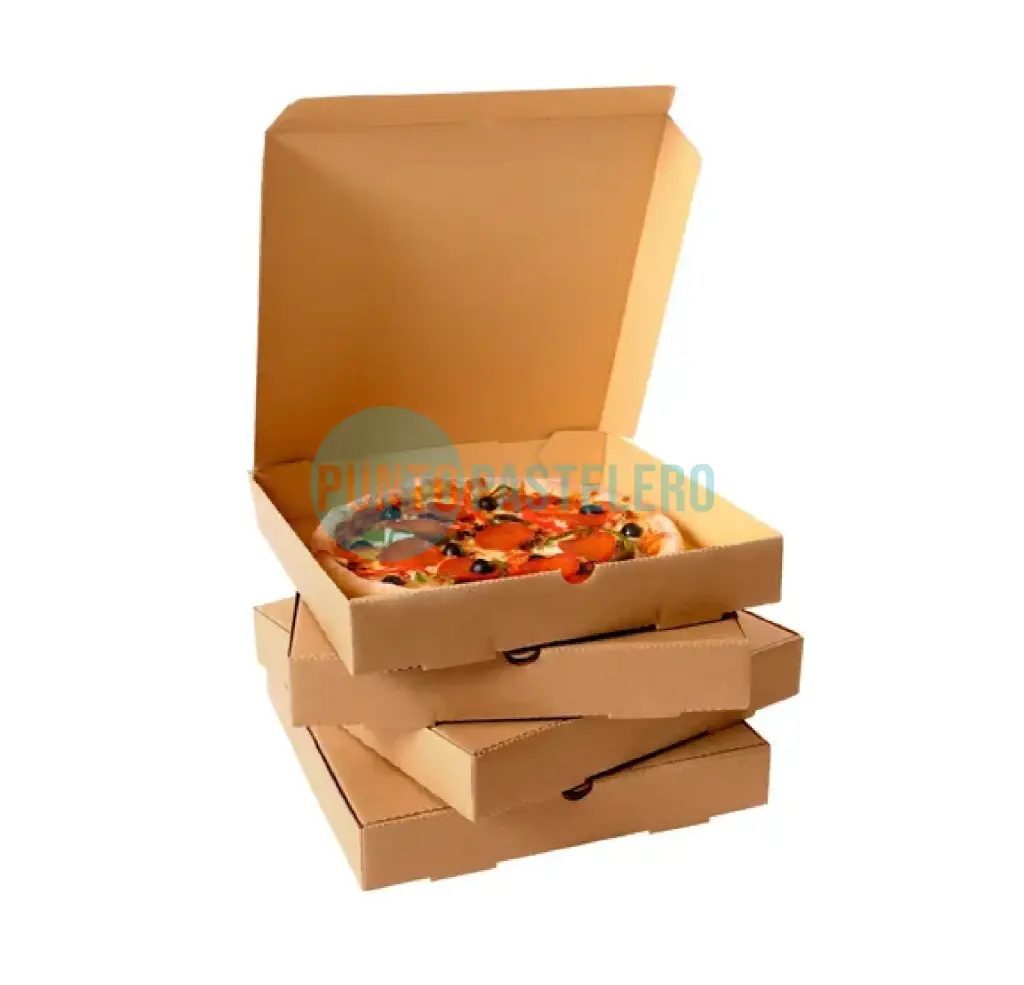 [CAJ146M] CAJA PARA PIZZA CARTON MARRON 8 P (30X30X4 CM) [13]
