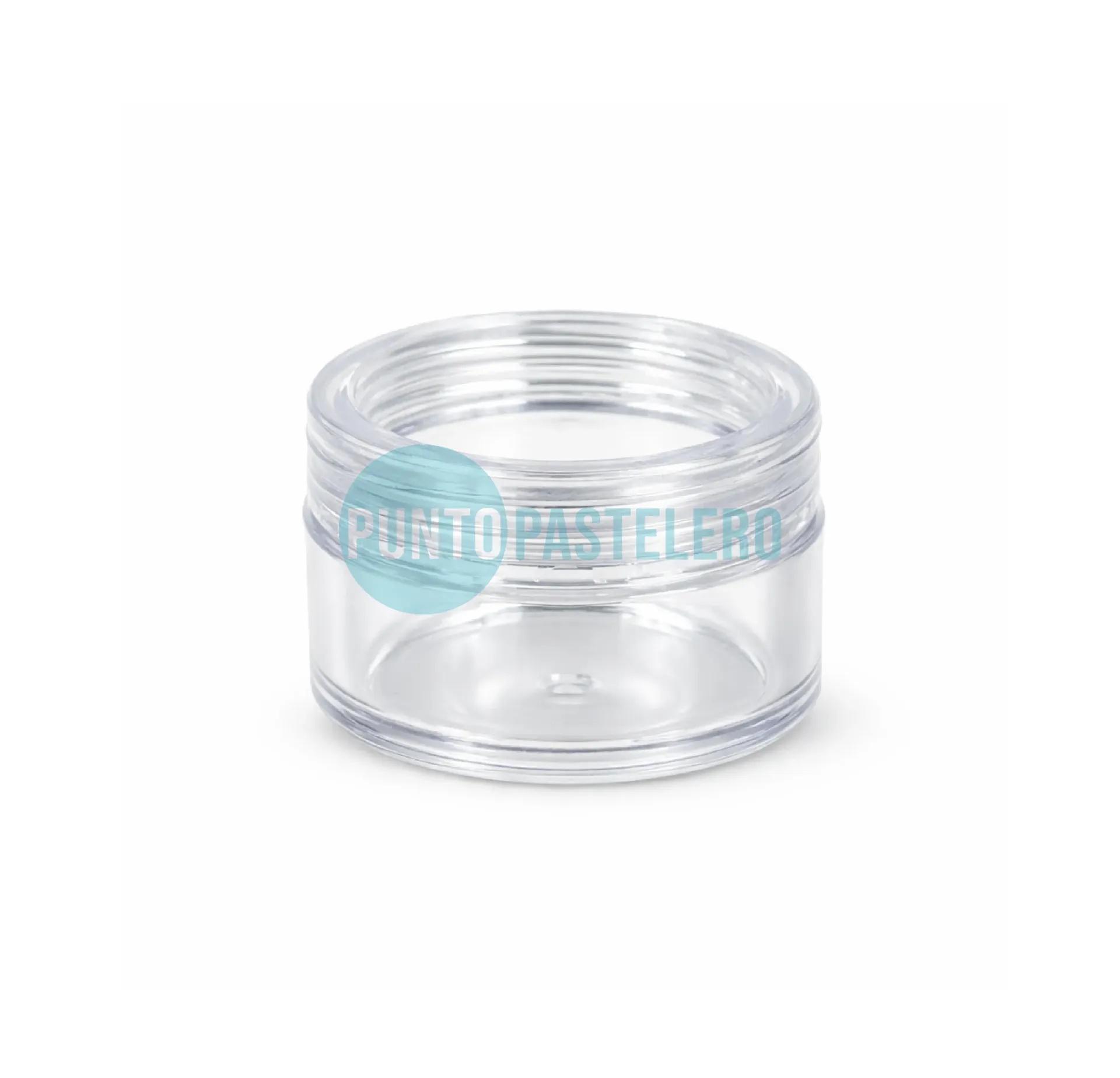 FRASCO ACRILICO PARA STRASS/MANICURA TAPA ROSCA (2.4 X 1.3 CM)